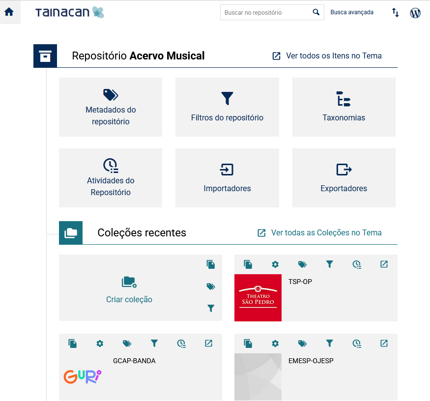 Tainacan - Acervo Musical